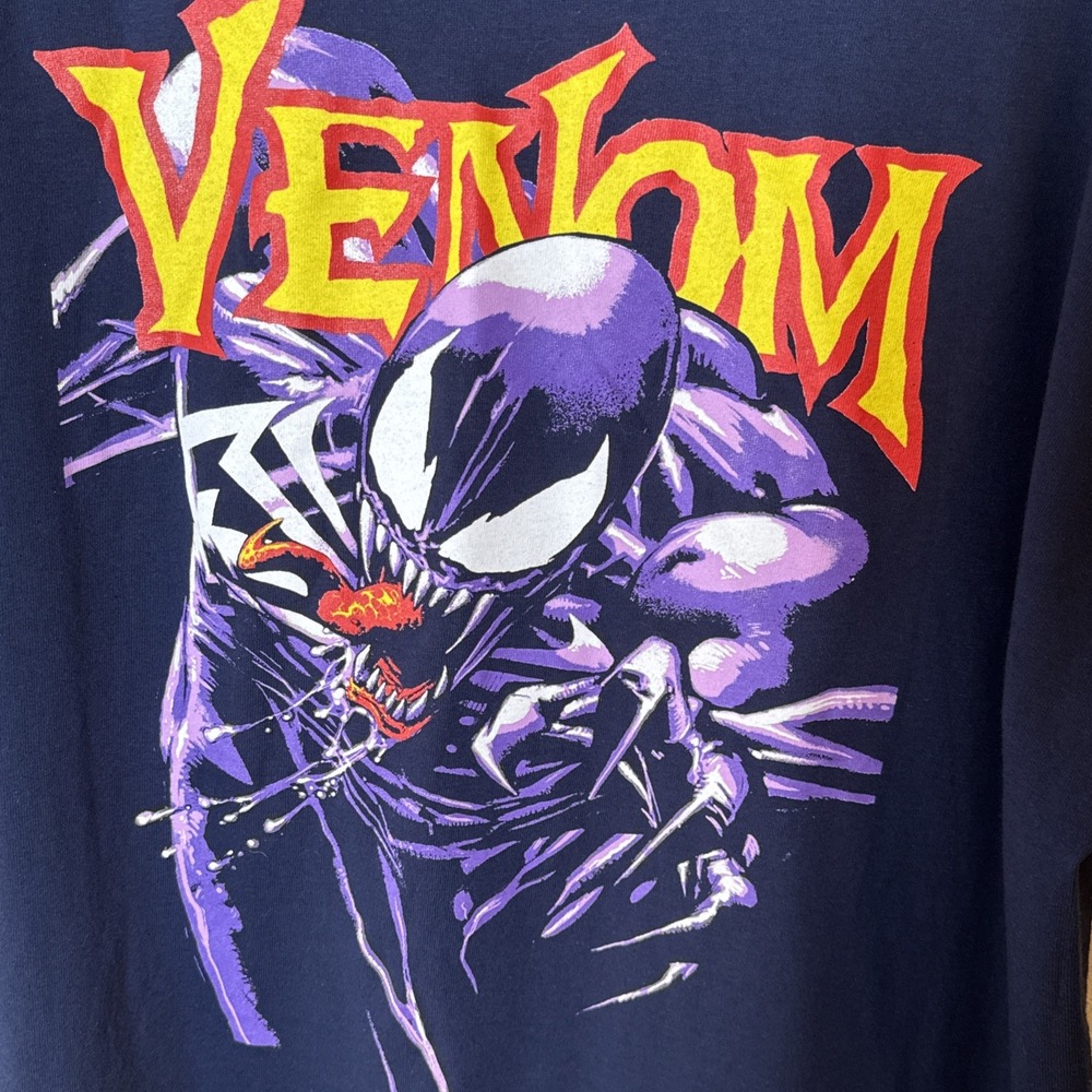Marvel Venom Men's Blue Tshirt Size 3XL Tall. Comics Cosplay Graphic
